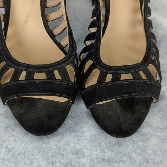 Franco Sarto Ankle Tie Sandals With Chunky High Heels The "Ernie" - Picture 13 of 17